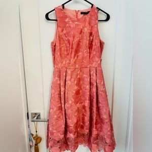 Pink floral dress